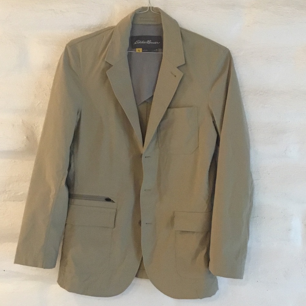 Eddie Bauer Khaki Men's travel Sport Coat Blazer